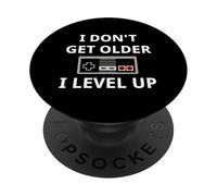 I Don't Get Older Level Up Videogiochi Gaming PopSockets PopGrip Adesivo