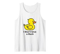 I Don't Give a Duck, Cool Yellow Duck Illustration Graphic Canotta