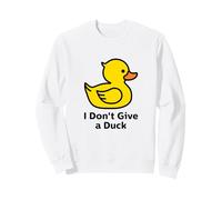 I Don't Give a Duck, Cool Yellow Duck Illustration Graphic Felpa
