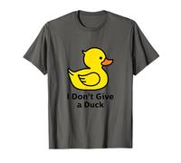 I Don't Give a Duck, Cool Yellow Duck Illustration Graphic Maglietta