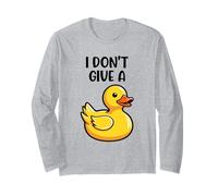 I Don't Give a Duck Funny Silly Sarcastic Viral Duck Meme Maglia a Manica
