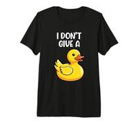 I Don't Give a Duck Funny Silly Sarcastic Viral Duck Meme Maglietta Premium