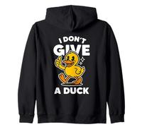 I Don't Give A Duck Lover Funny Duck Proprietario Rude I Love Duck Felpa con Cappuccio