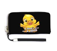 I Don't Give A Duck - Portafoglio in pelle con cinturino da polso, per uomo e donna, Stile:, 20.0*10.5cm
