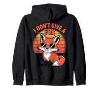 I Don't Give a Fox - Divertente gioco di parole con animali sarcastici Felpa con Cappuccio