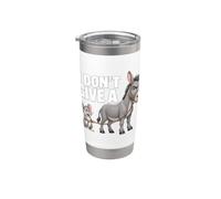 I Don't Give a Rats Ass Mouse Donkey Funny Sarcastic Animal Bicchiere termico in acciaio inox doppia parete