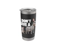 I Don't Give a Rats Ass Mouse Donkey Funny Sarcastic Animal Bicchiere termico in acciaio inox doppia parete