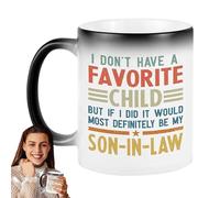 I Don't Have A Favourite Child Mug Daughter in Law Mug, 350ml Tazze in ceramica che cambiano il calore, Tazza da tè in ceramica, Tazza da tè in ceramica, Tazza da caffè in ceramica, Tazze da caffè in