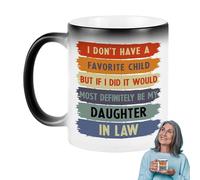 I Don't Have A Favourite Child Mug Daughter in Law Mug, 350ml Tazze in ceramica che cambiano il calore, Tazza da tè in ceramica, Tazza da tè in ceramica, Tazza da caffè in ceramica, Tazze da caffè in