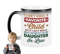 I Don't Have A Favourite Child Mug Daughter in Law Mug, 350ml Tazze in ceramica che cambiano il calore, Tazza da tè in ceramica, Tazza da tè in ceramica, Tazza da caffè in ceramica, Tazze da caffè in
