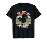 I don't have adhd, oh guarda, uno, scoiattolo! divertente retrò vintage Maglietta