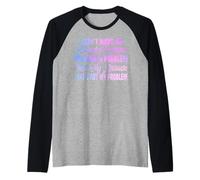 I Don't Have An Attitude Problem Divertente Sarcastico Citazione Donne Maglia con Maniche Raglan