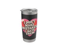 I Don't Make Mistakes I Date Them Sarcasmo Single Ex Ironia Bicchiere termico in acciaio inox doppia parete