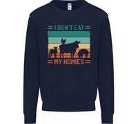 I Don'T Mangiare il Mio Homies Divertente per Vegani Vegetariano Bambini Felpa