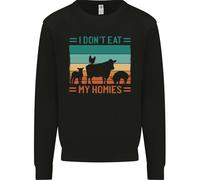 I Don'T Mangiare il Mio Homies Divertente per Vegani Vegetariano Bambini Felpa