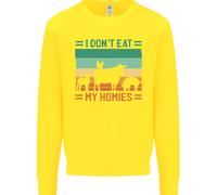 I Don'T Mangiare il Mio Homies Divertente per Vegani Vegetariano Bambini Felpa