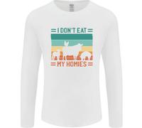 I Don'T Mangiare My Homies Divertente per Vegani Vegetariano Uomo Lungo T-Shirt