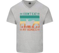 I Don'T Mangiare My Homies Divertente Vegano Vegetariano Uomo V - Cotone T-Shirt