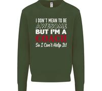 I Don'T Mean A But Im A Coach Rugby Footy Bambini Felpa Maglione