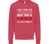 I Don'T Mean A But Im A Coach Rugby Footy Bambini Felpa Maglione