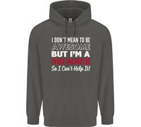 I Don'T Mean Im A Batterista Drumming Tamburo Bambini Felpa con Cappuccio