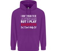 I Don'T Mean To Be Badminton Player Bambini Felpa con Cappuccio