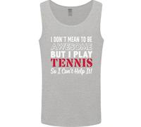 I Don'T Mean To Be But I Play Tennis Player Uomo Canotta Maglia
