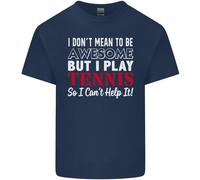 I Don'T Mean To Be But I Play Tennis Player Uomo Cotone T-Shirt