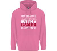 I Don'T Mean To Be But Im A Gamer Gioco Bambini Felpa con Cappuccio