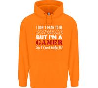 I Don'T Mean To Be But Im A Gamer Gioco Uomo Felpa