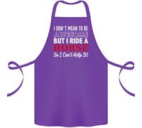 I Dont Mean To Be I Ride A Cavallo Equitazione Cotone Grembiule 100% Biologico