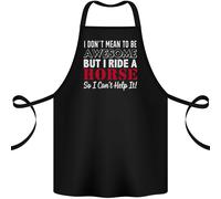I Dont Mean To Be I Ride A Cavallo Equitazione Cotone Grembiule 100% Biologico