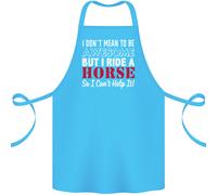 I Dont Mean To Be I Ride A Cavallo Equitazione Cotone Grembiule 100% Biologico