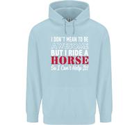 I Don'T Mean To Be I Ride Un Equitazione Bambini Felpa con Cappuccio