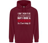 I Don'T Mean To Be I Ride Un Equitazione Bambini Felpa con Cappuccio