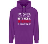 I Don'T Mean To Be I Ride Un Equitazione Bambini Felpa con Cappuccio