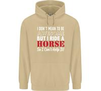 I Don'T Mean To Be I Ride Un Equitazione Uomo Felpa