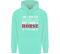 I Don'T Mean To Be I Ride Un Equitazione Uomo Felpa