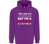 I Don'T Mean To Be Im A Pescatore Pesca Bambini Felpa con Cappuccio