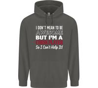 I Don'T Mean To Be Scacchi Player Bambini Felpa con Cappuccio