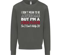 I Don'T Mean To Be Scacchi Player Felpa per Bambini Ragazzi Ragazze Maglione