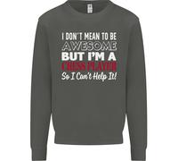 I Don'T Mean To Be Scacchi Player Felpa per Bambini Ragazzi Ragazze Maglione