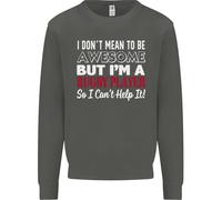 I Don'T Mean To Be Un Rugby Player Divertente Bambini Felpa Maglione