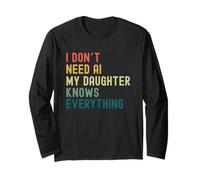 I Dont Need AI My Daughter Knows Everything Divertente retrò Maglia a Manica