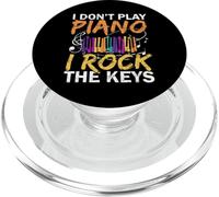 I Don't Play Piano I Rock The Keys Musicista Pianista PopSockets PopGrip per MagSafe