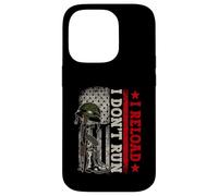 I don't run I Reload Vintage Bandiera USA Patriottica Custodia per iPhone 14 Pro