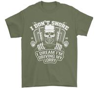 I Don'T Snore Guida il Mio Autista di Camion Uomo T-Shirt 100% Cotone