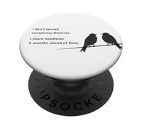 I Don't Spread Conspiracy Theories - Funny Sarcastic Joke PopSockets PopGrip Adesivo