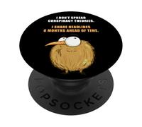I Don't Spread Conspiracy Theories - Funny Sarcastic Joke PopSockets PopGrip Adesivo