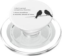 I Don't Spread Conspiracy Theories - Funny Sarcastic Joke PopSockets PopGrip per MagSafe